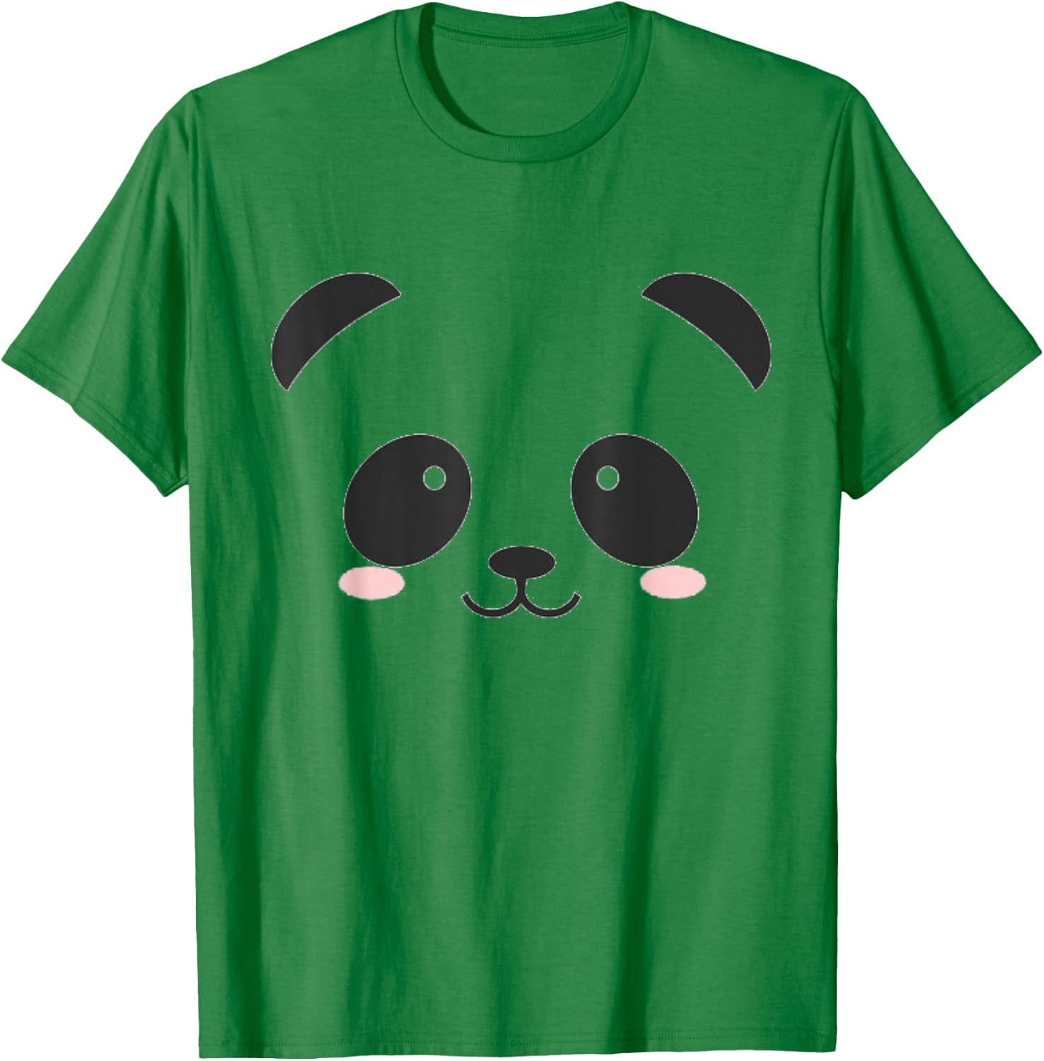 Cute Halloween Panda Bear Face Costume Kids Gift T-Shirt - T-Shirt | Irish Green