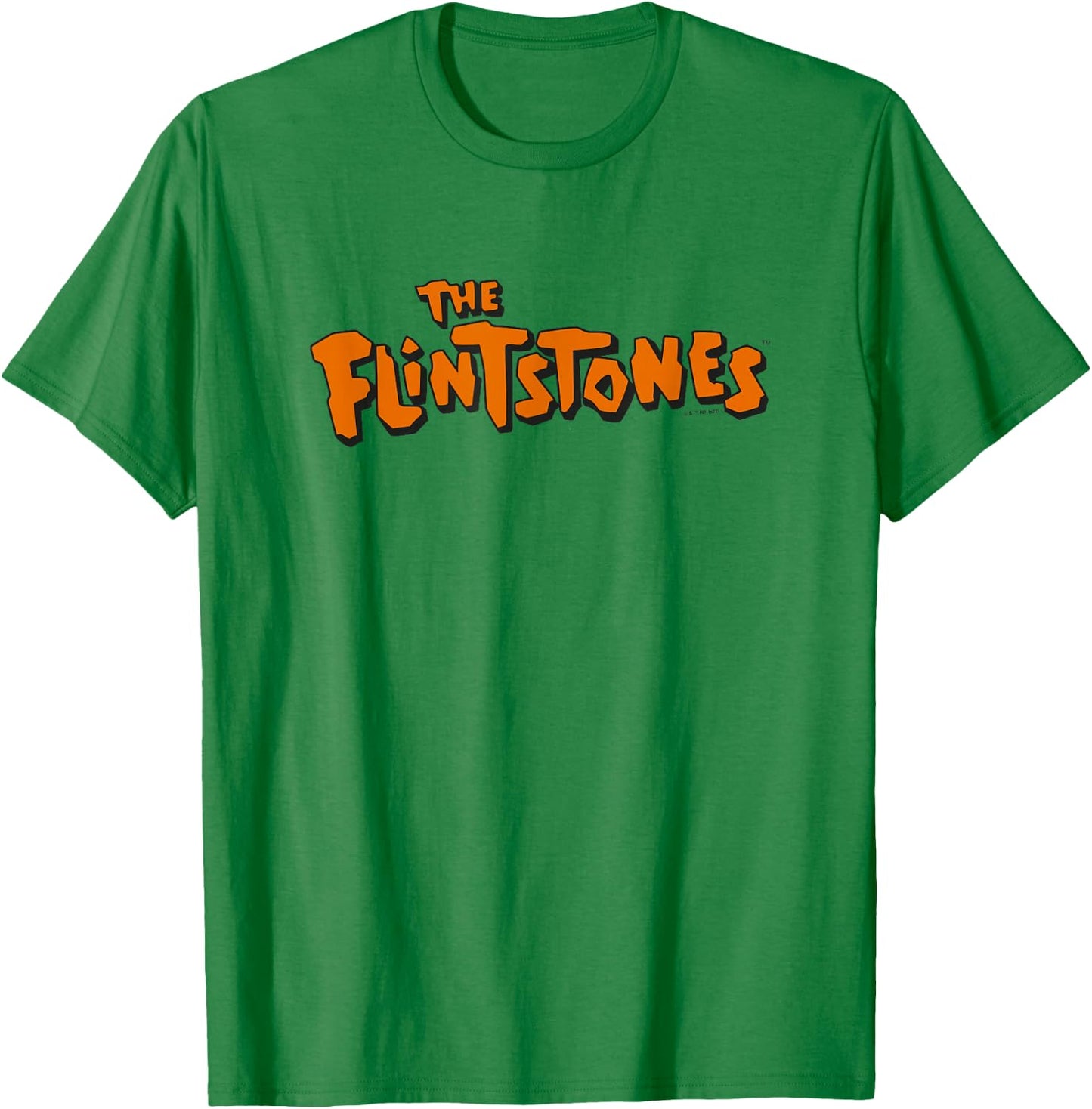 The Flintstones Logo on White T-Shirt - T-Shirt | Irish Green