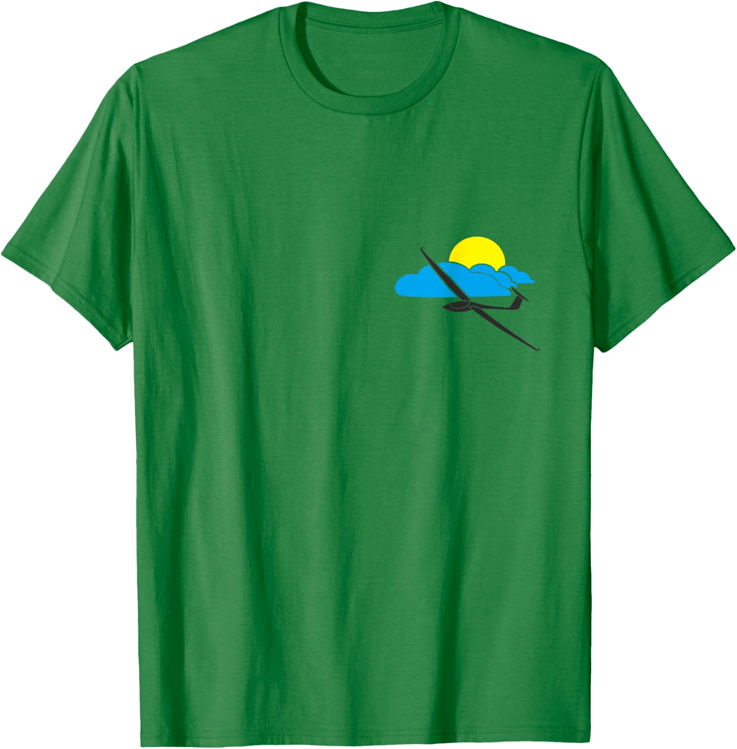 Gliding Glider Pilot Soar Soaring Thermals Sailplane T Shirt T-Shirt - T-Shirt | Irish Green