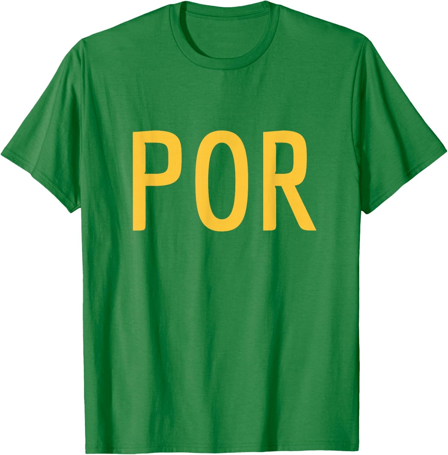POR - Portugal Three Part Design - Portuguese Flag Part 1 T-Shirt - T-Shirt | Irish Green