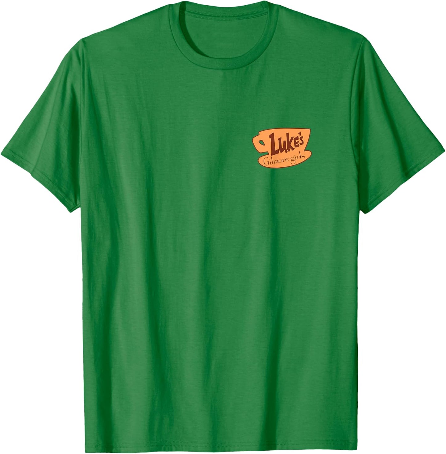 Gilmore Girls Eat at Luke's Diner Front and Back TV Show T-Shirt - T-Shirt | Irish Green