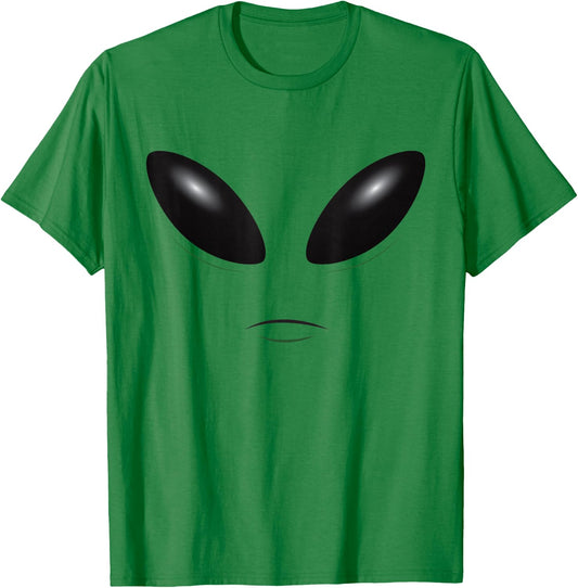 Alien Halloween Costume - Alien Face T-Shirt - T-Shirt | Irish Green
