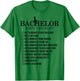 Groomsmen Groom Squat Men Bachelor Supplies Party Checklist T-Shirt - T-Shirt | Irish Green