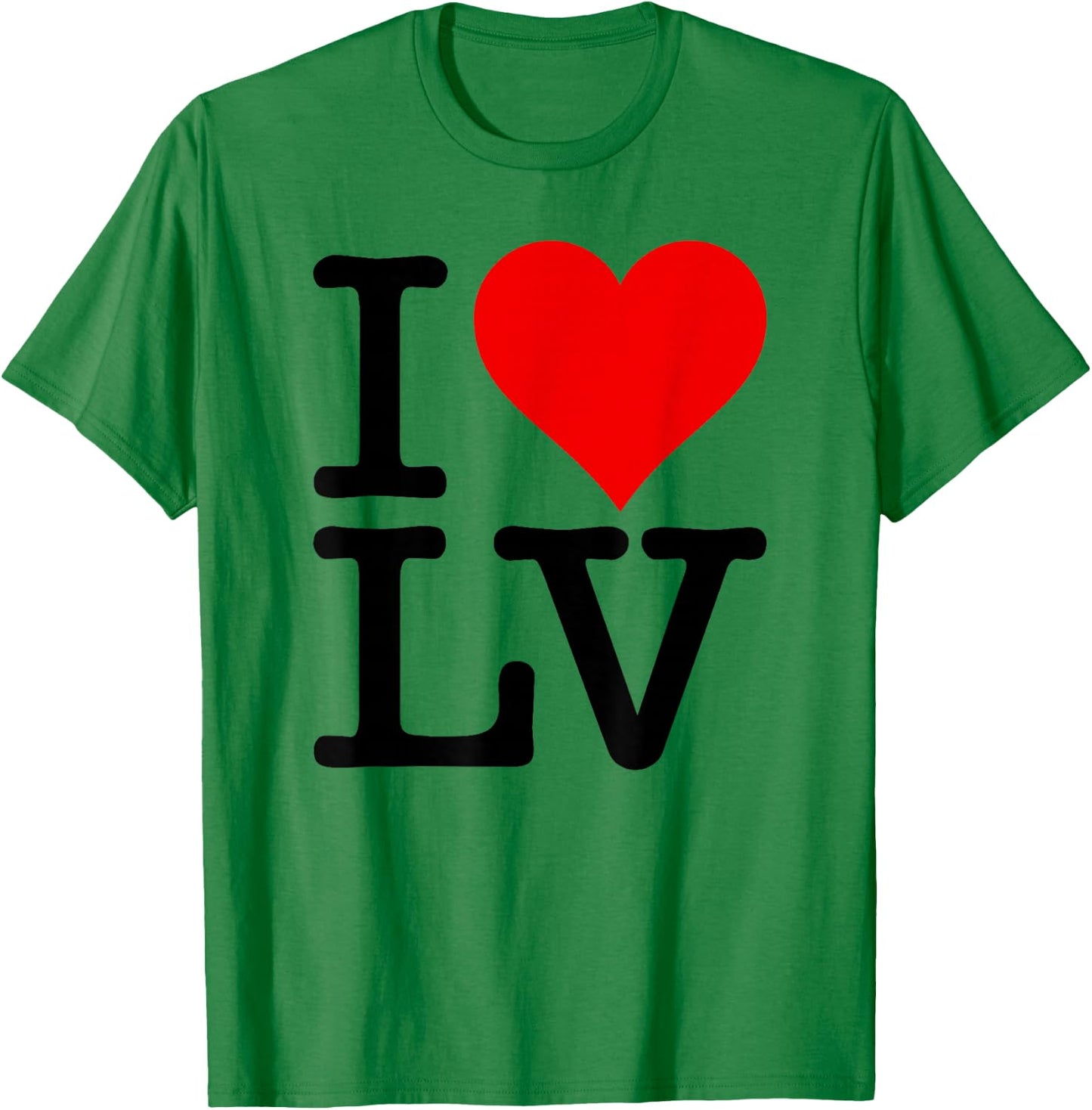 I Love Heart Las Vegas Nevada Lv T-Shirt - T-Shirt | Irish Green
