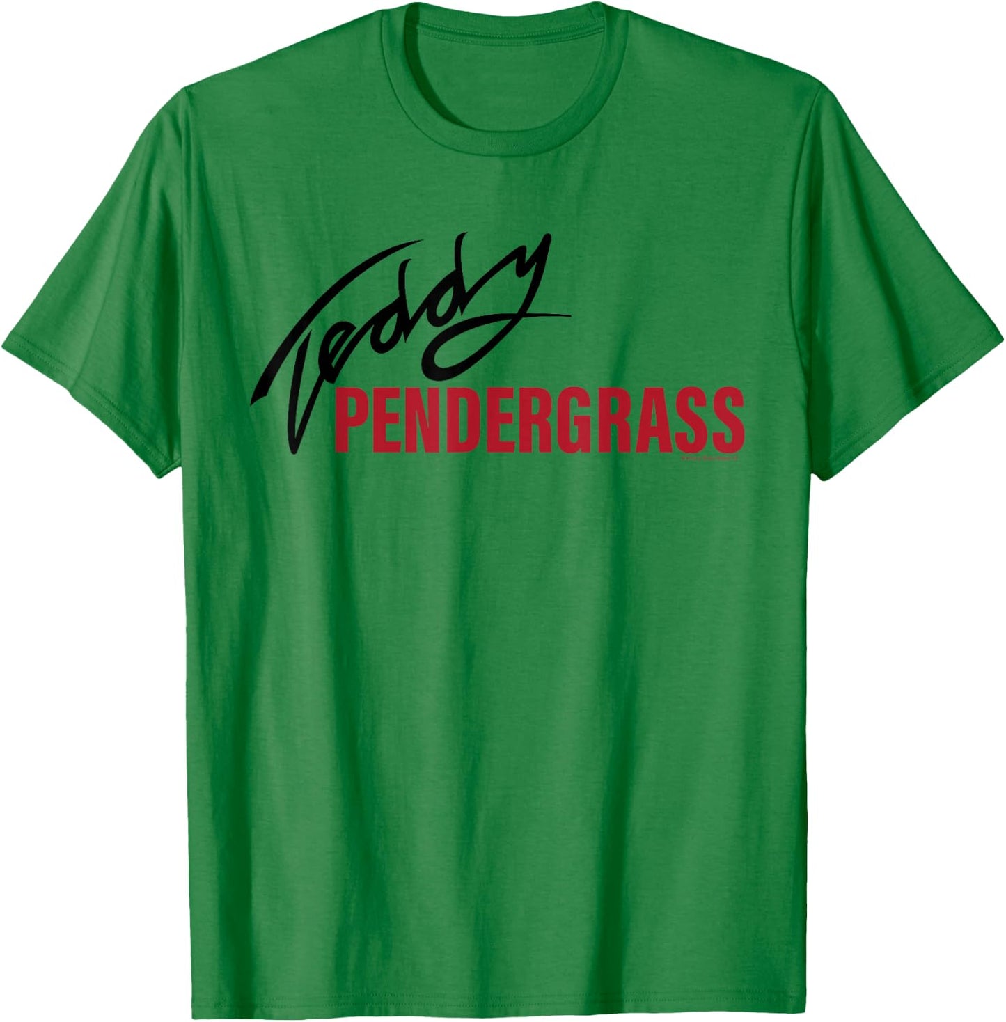 Official Teddy Pendergrass Signature Red on Black T-Shirt - T-Shirt | Irish Green