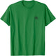 Vintage Hawaiian Palm Tree Beach Tropical Island Pocket Logo T-Shirt - T-Shirt | Irish Green