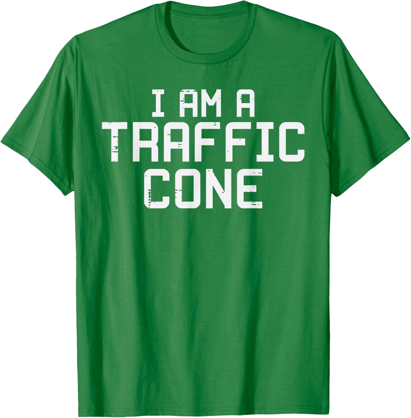 Im A Traffic Cone Funny Halloween Costume Men Women Kids T-Shirt - T-Shirt | Irish Green