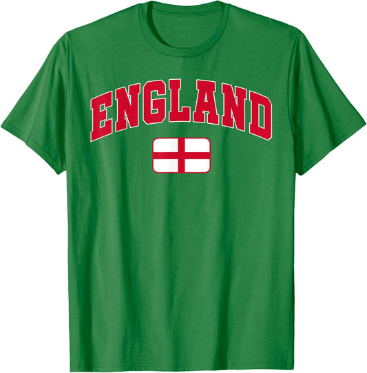 England Flag England Pride Design T-Shirt - T-Shirt | Irish Green