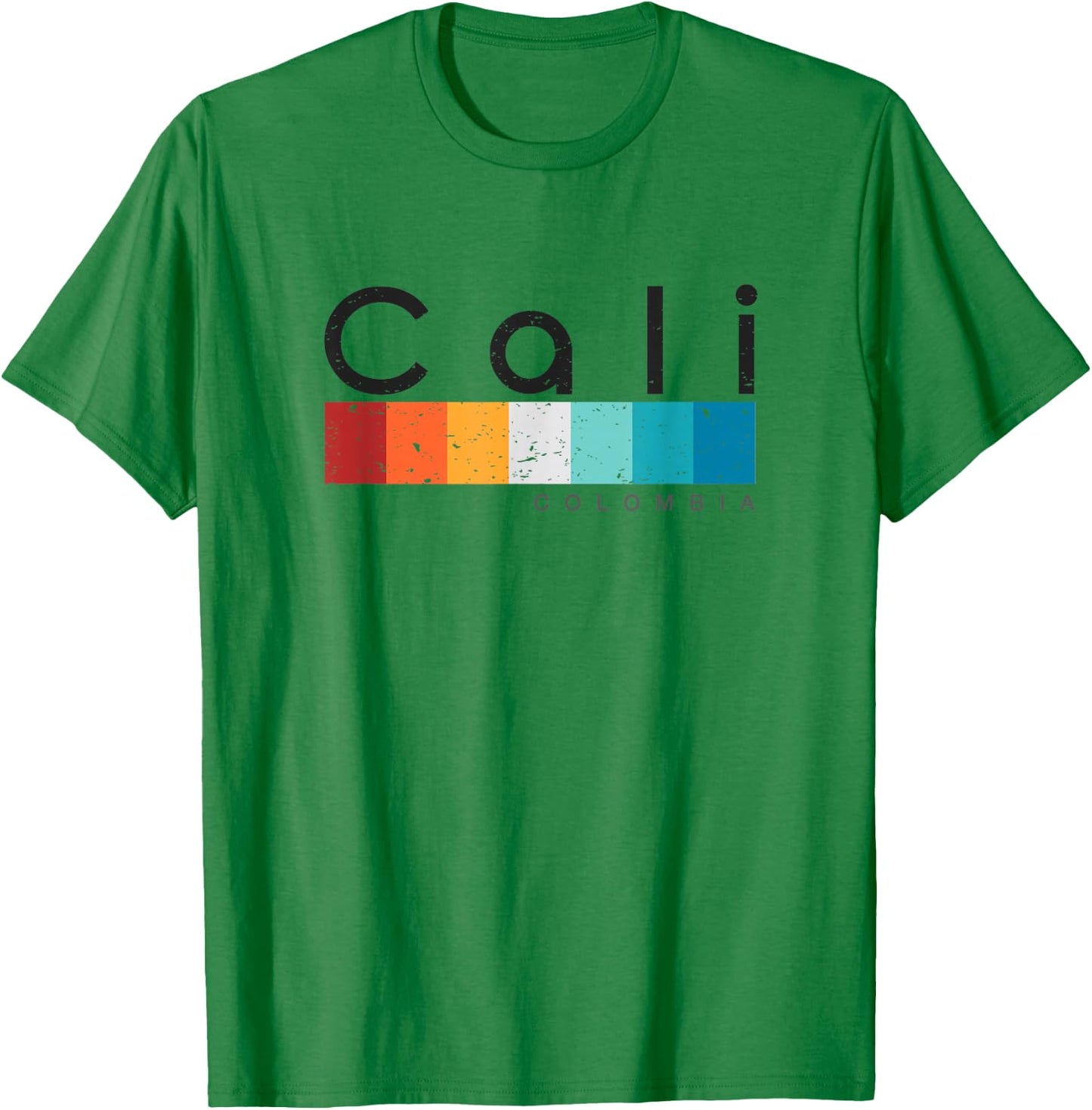 Cali Colombia Retro style Vintage Design T-Shirt - T-Shirt | Irish Green