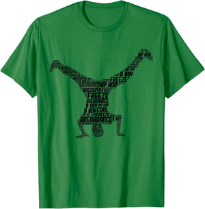 Breakdance Breakdancer Breakdancing Kids Boys & Men T-Shirt - T-Shirt | Irish Green