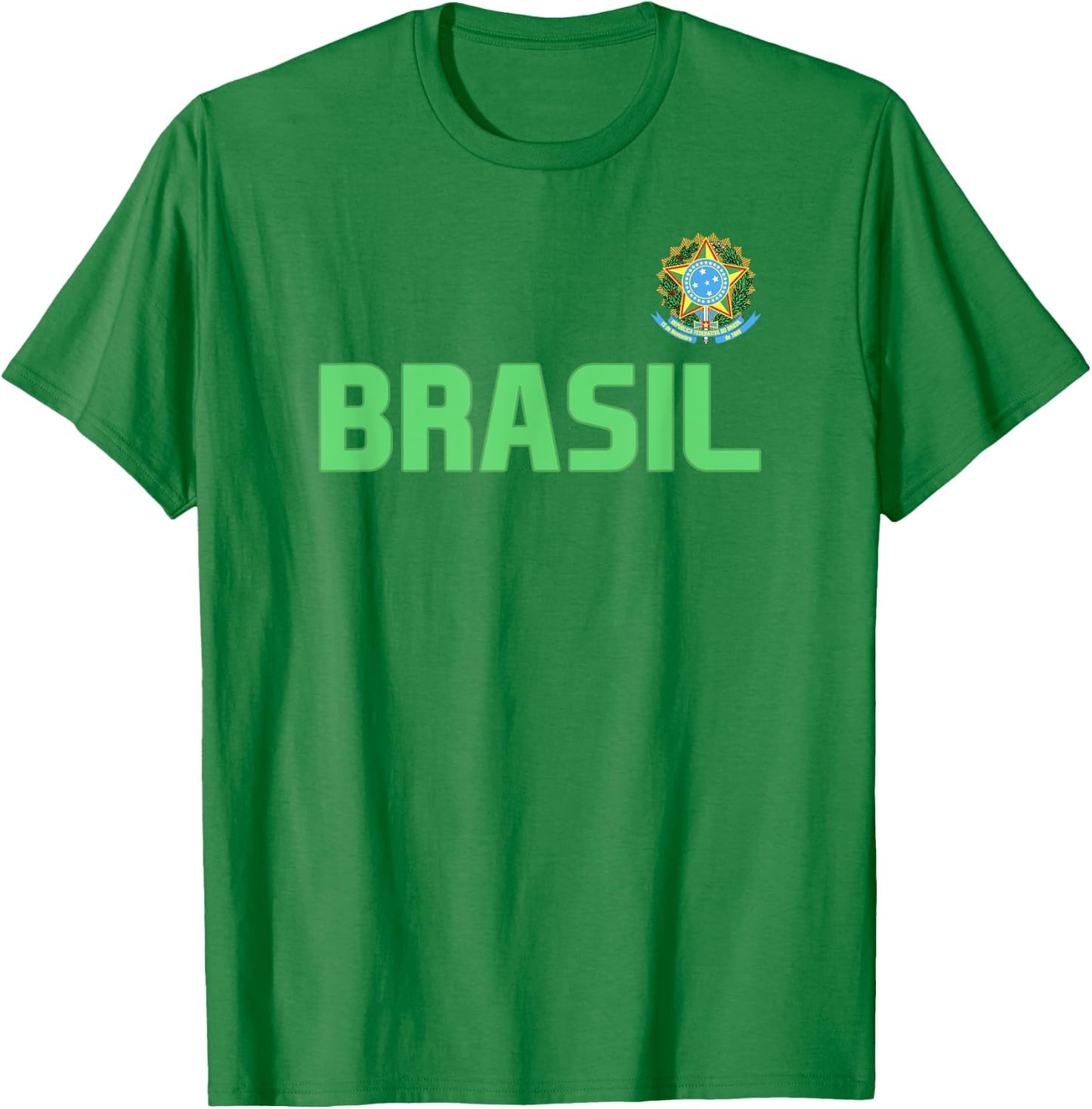 Brasil Brazilian Pride Brazil Flag International Country T-Shirt - T-Shirt | Irish Green