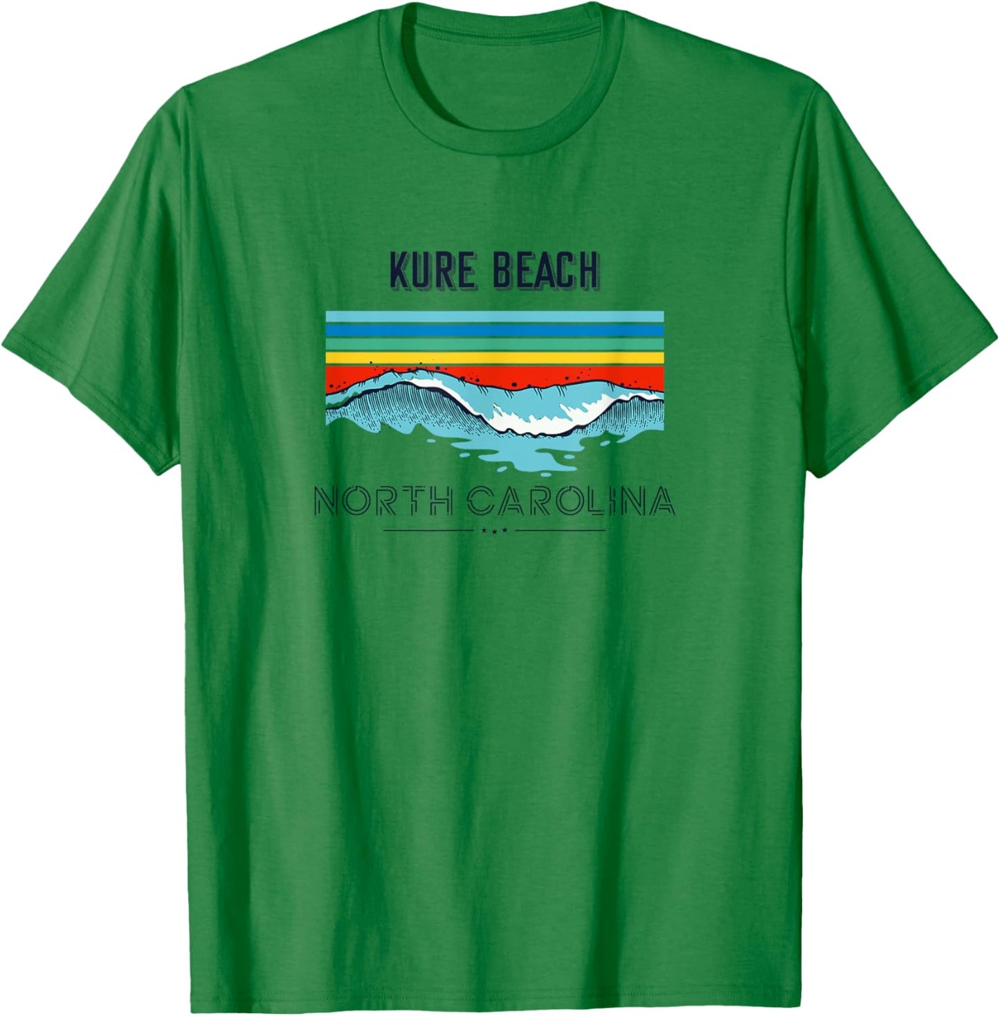 Kure Beach Souvenir - North Carolina Reminder Men Women Kids T-Shirt - T-Shirt | Irish Green