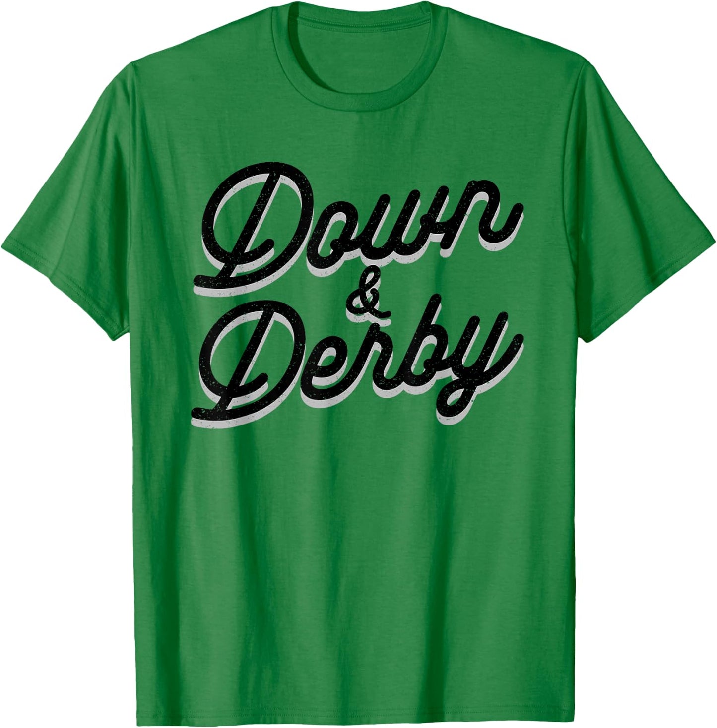 Funny Horse Racing Vintage Down And Derby KY Derby Horse T-Shirt - T-Shirt | Irish Green