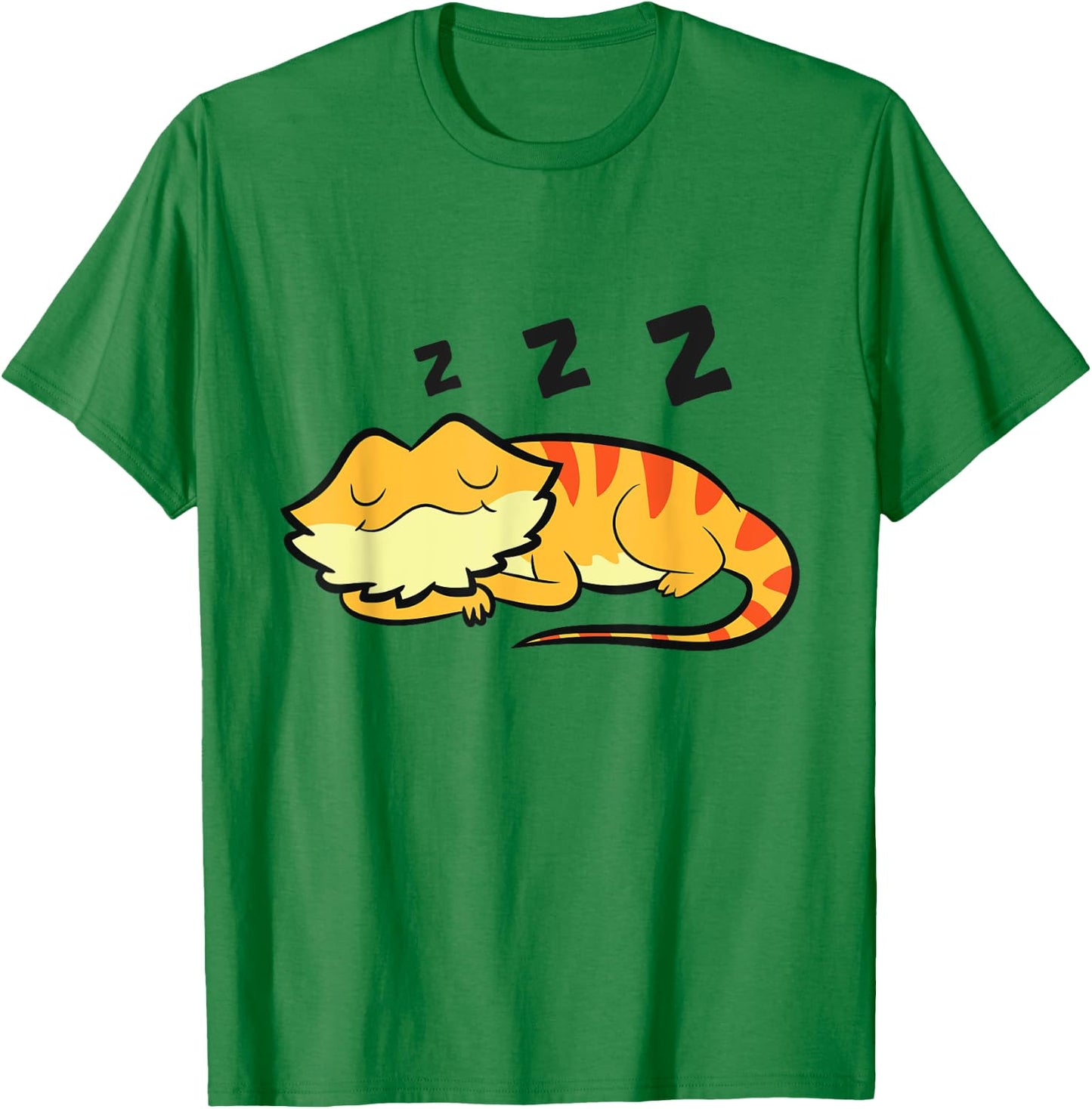 Bearded Dragon Pajama Reptile Lizard Sleeping Bearded Dragon T-Shirt - T-Shirt | Irish Green