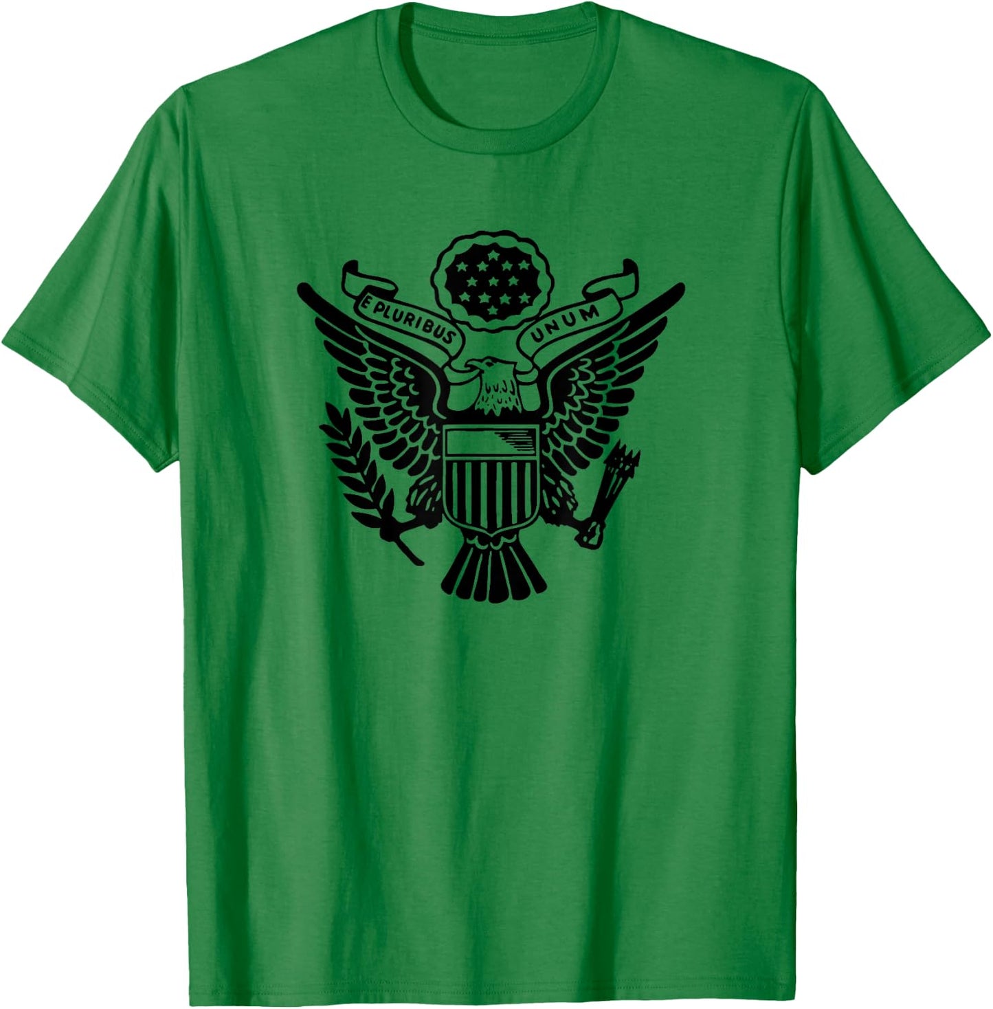 E Pluribus Unum US Eagle Crest T-Shirt - T-Shirt | Irish Green