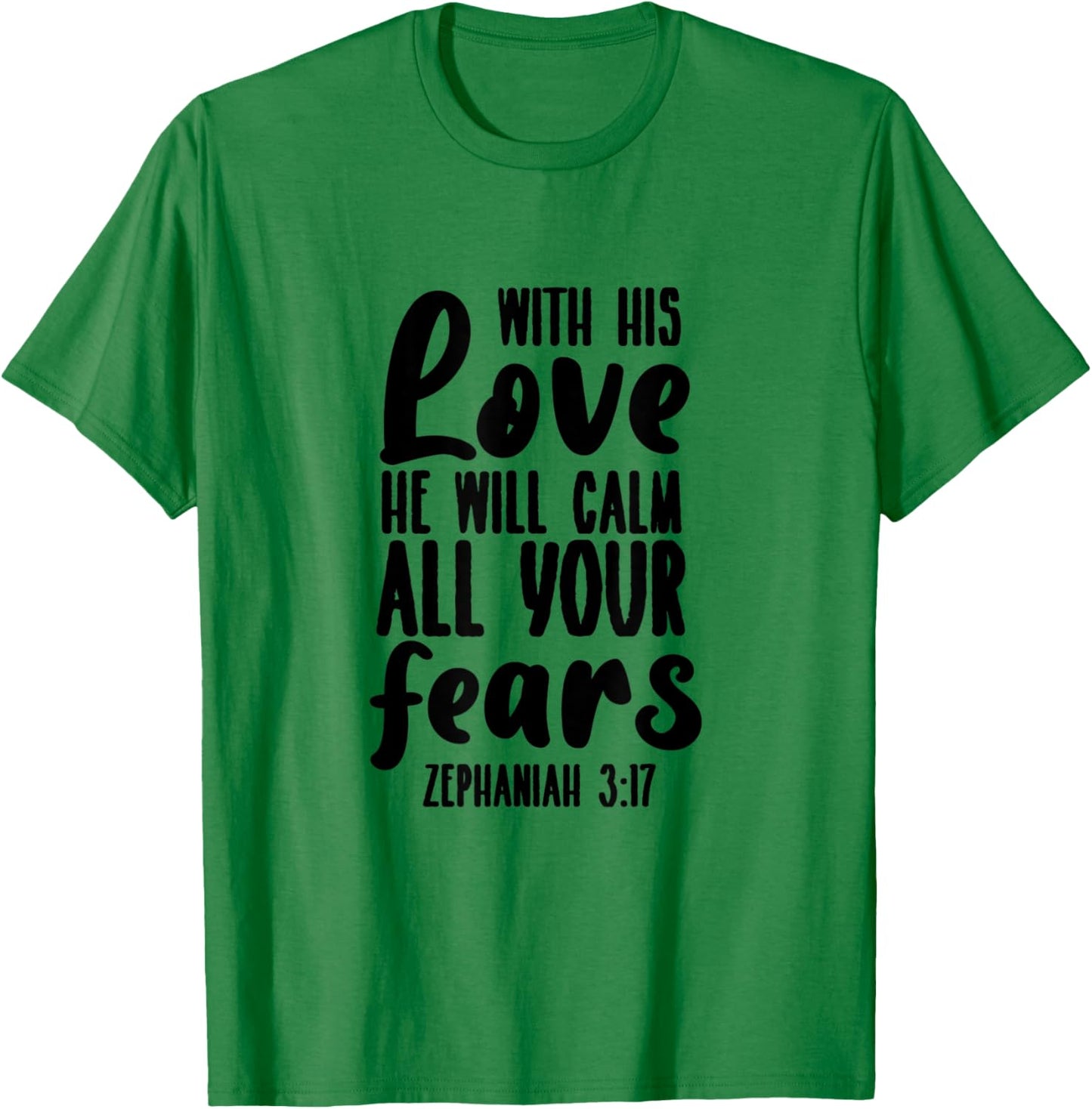 Zephaniah 3:17 - Gift & Men, Christian T-Shirt - T-Shirt | Irish Green