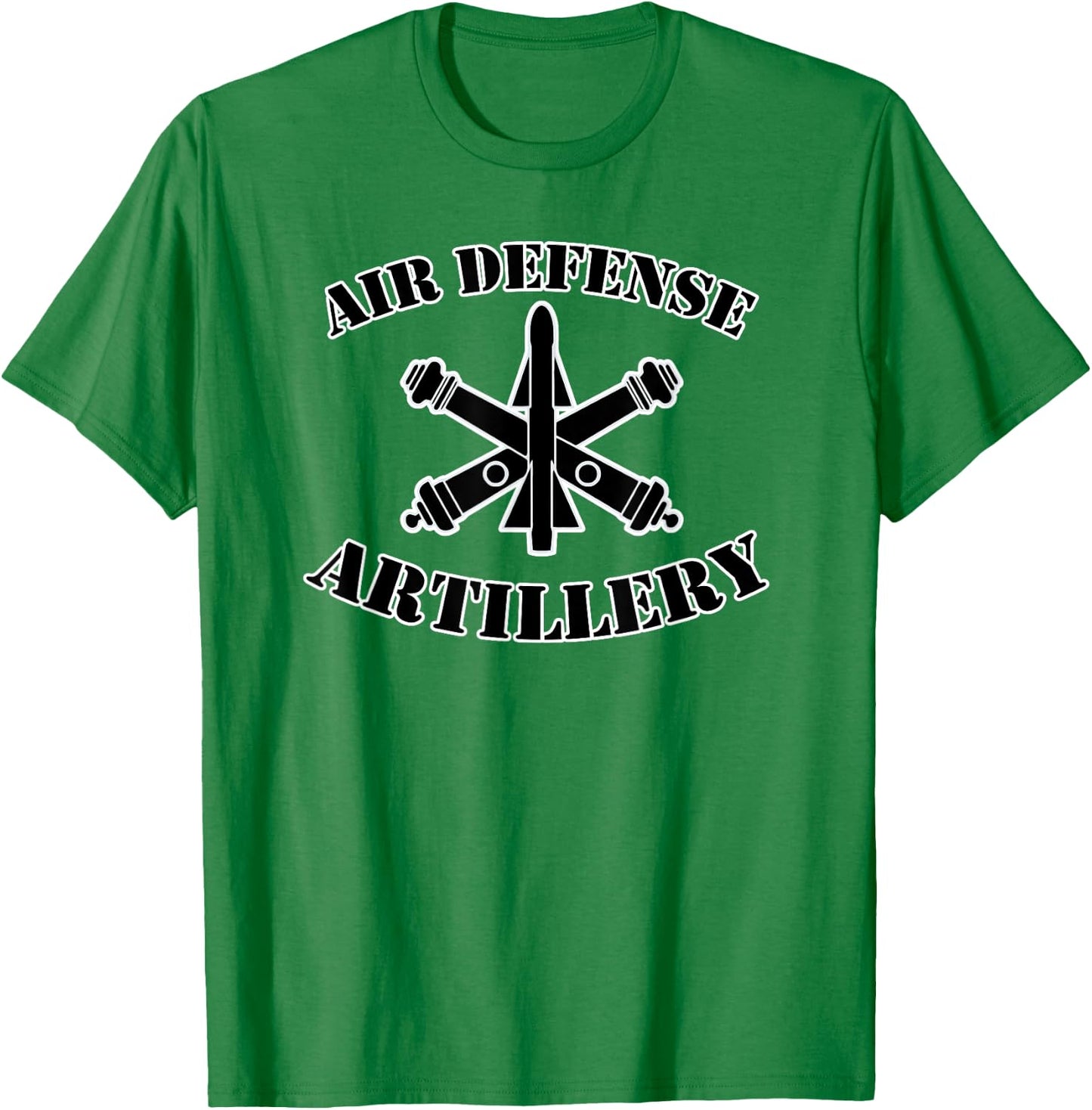 Army Air Defense Artillery Insignia Badge - Dark T-Shirt - T-Shirt | Irish Green