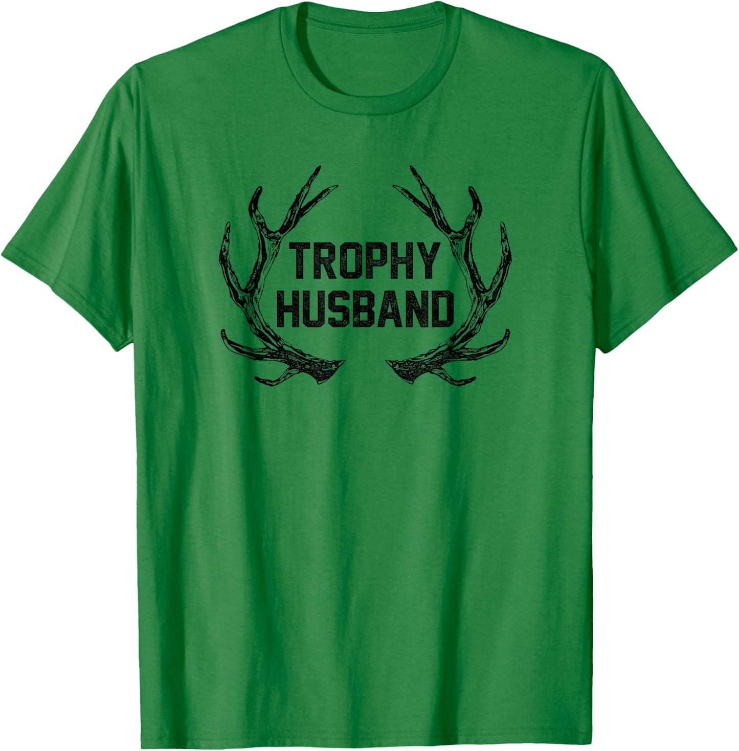 Trendy Trophy Husband Antler Logo T-Shirt - T-Shirt | Irish Green