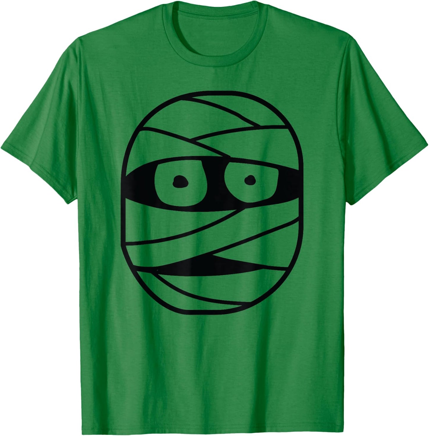 Halloween Mummy Face Costume Kids Men Women Boys Girls T-Shirt - T-Shirt | Irish Green
