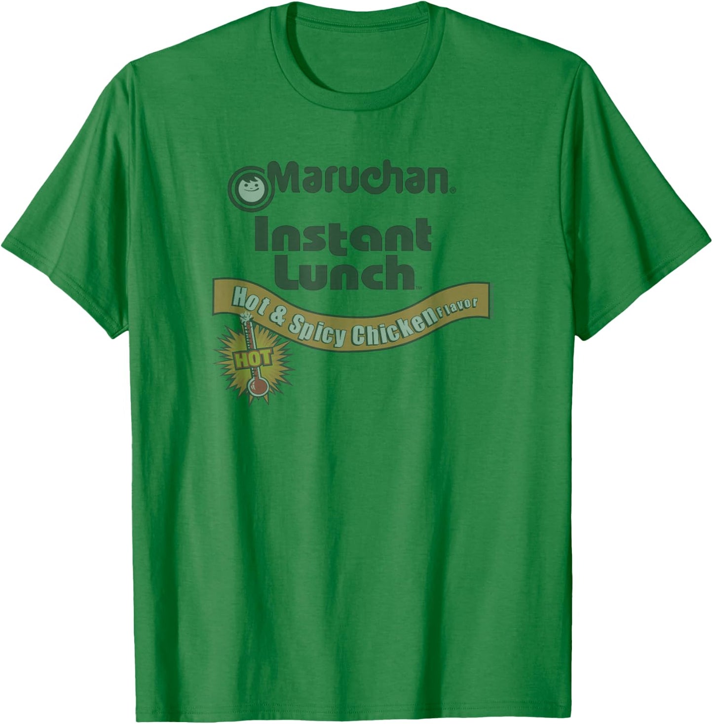 Maruchan Instant Lunch Hot & Spicy Chicken Flavor Logo T-Shirt - T-Shirt | Irish Green