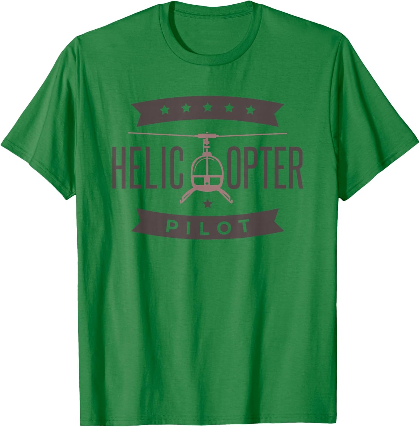 Helicopter Pilot, Helicopter Aviation Pilot T-Shirt - T-Shirt | Irish Green