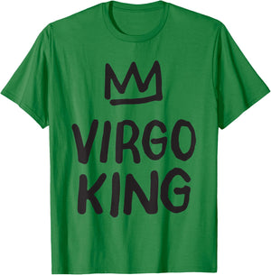 Virgo Birthday Gifts - King Virgo Zodiac T-Shirt - T-Shirt | Irish Green