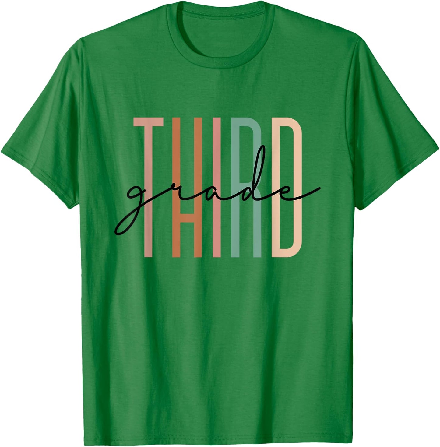Third Grade Girls Boys Teacher Team 3rd Grade Squad T-Shirt - T-Shirt | Irish Green