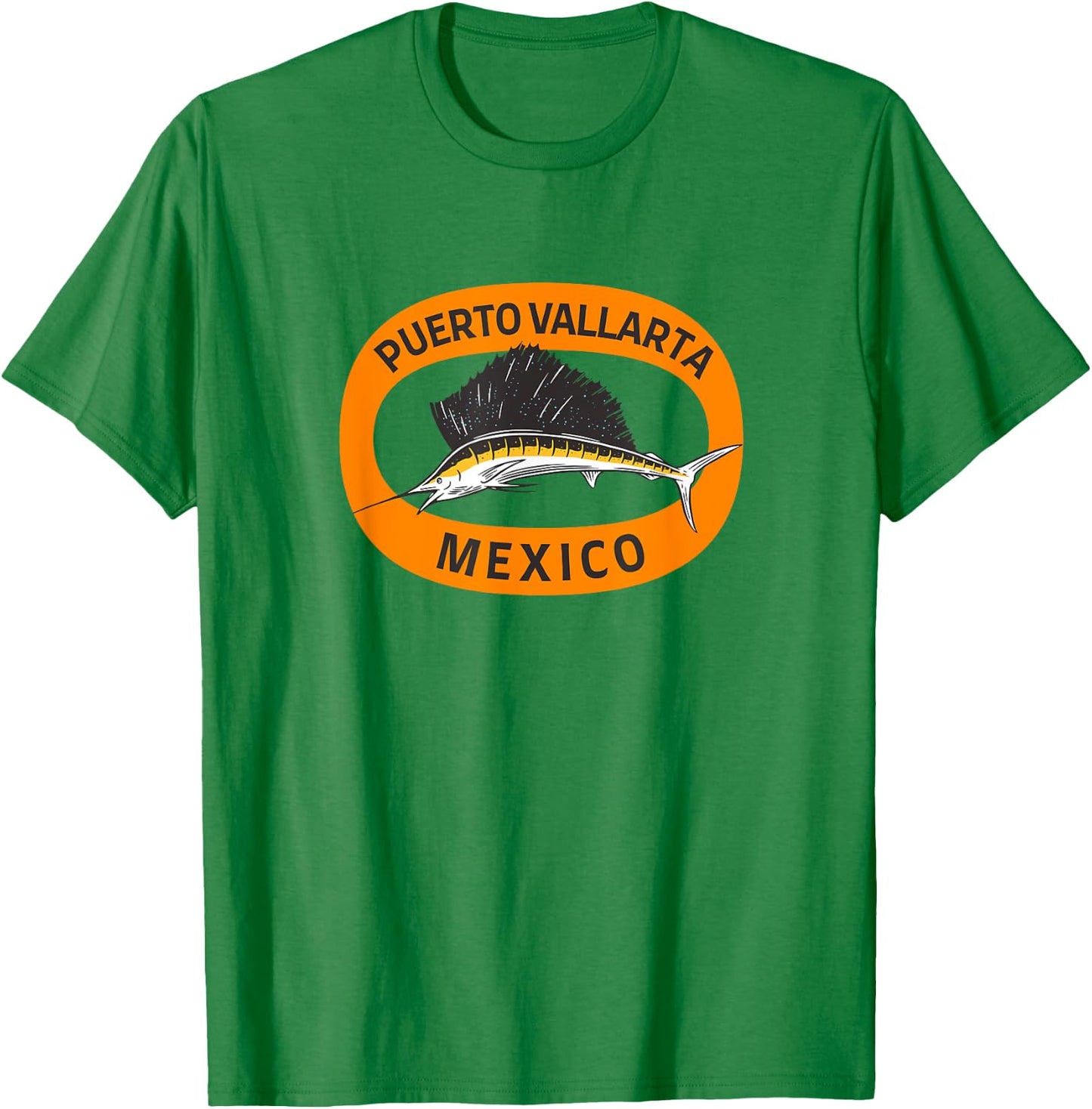 Puerto Vallarta Mexico Sailfish T-Shirt - T-Shirt | Irish Green