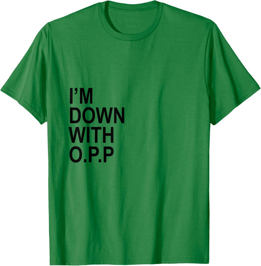 OPP Rap Lyrics 90s T-Shirt - T-Shirt | Irish Green