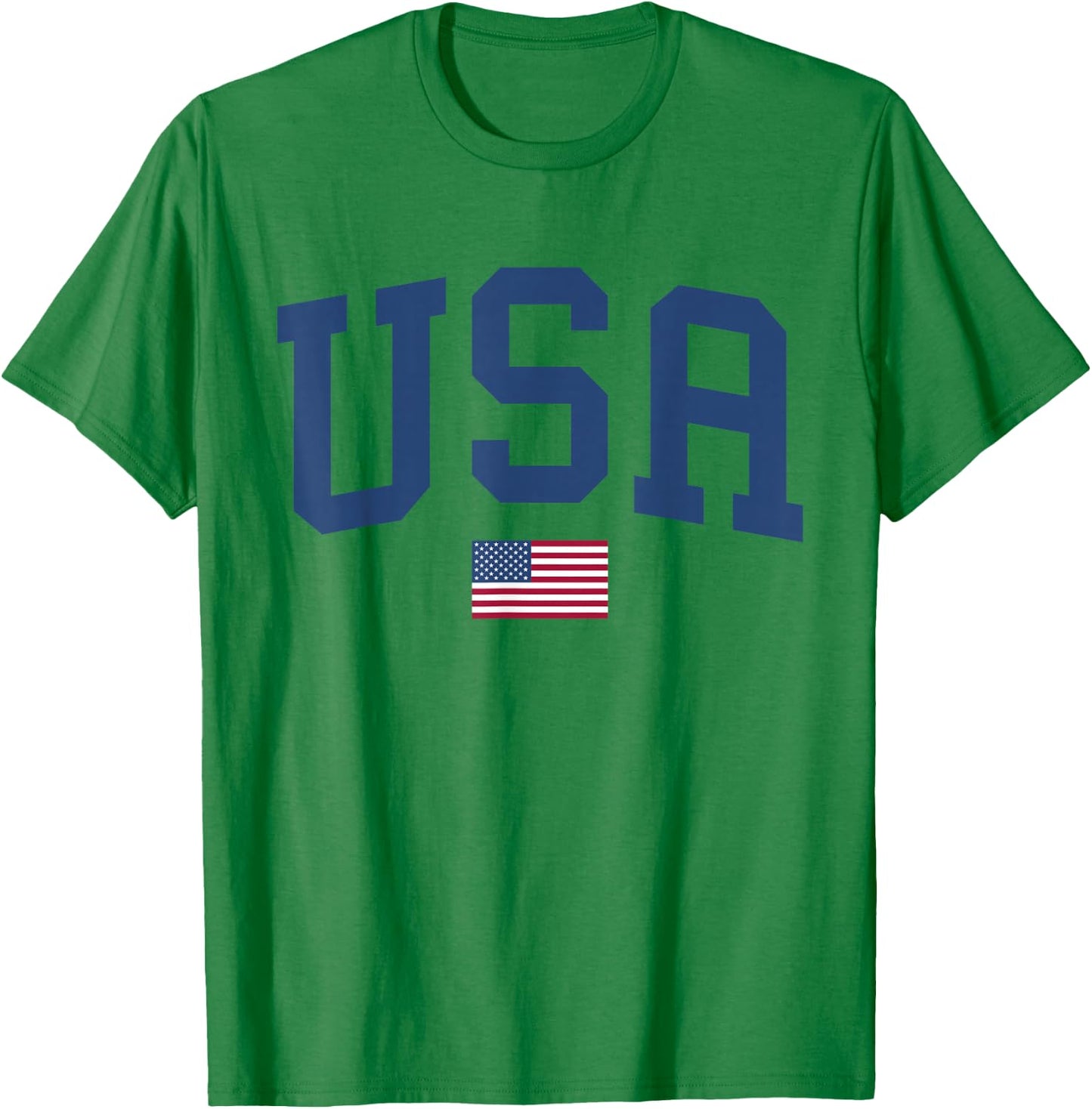 USA T Shirt Women Men Kids Patriotic American Flag July 4th T-Shirt - T-Shirt | Irish Green