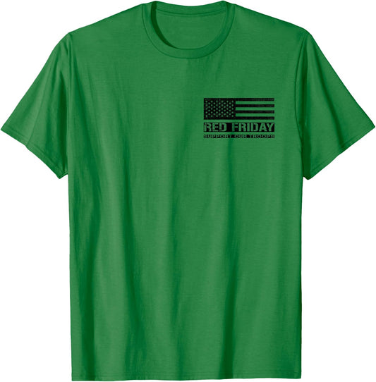 Support Our Troops - Red Friday Military T-Shirt - T-Shirt | Irish Green