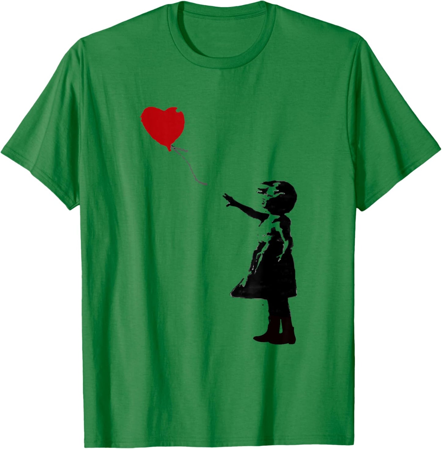 Heart Balloon Girl T-Shirt - T-Shirt | Irish Green