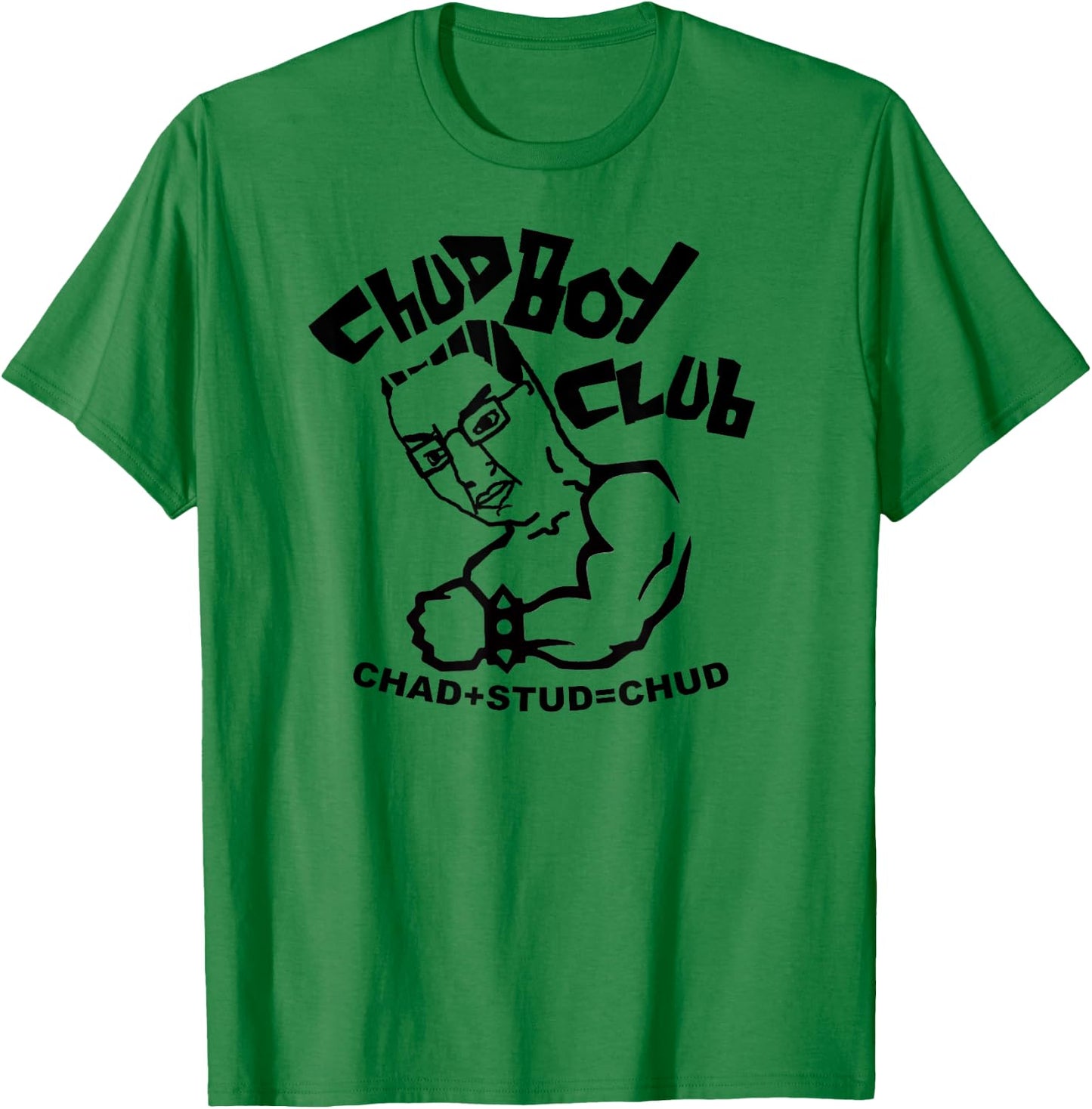 Chud Boy Club Chad Stud Meme T-Shirt - T-Shirt | Irish Green