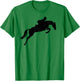 Horse Riding English Equestrian Hunter Jumper Shirt Grunge T-Shirt - T-Shirt | Irish Green
