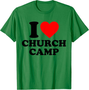 VBS I Love Church Camp Christian Vacation Bible School Jesus T-Shirt - T-Shirt | Irish Green