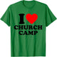 VBS I Love Church Camp Christian Vacation Bible School Jesus T-Shirt - T-Shirt | Irish Green