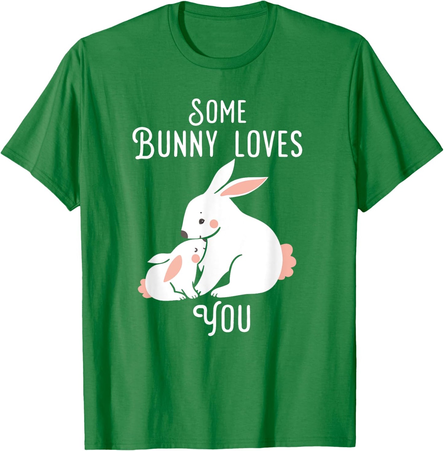 Kids Easter Some Bunny Loves you bunny rabbit shirt T-Shirt - T-Shirt | Irish Green