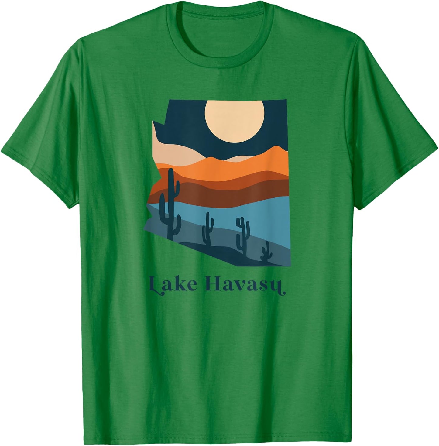 Lake Havasu Arizona Desert Style Boho AZ Landscape T-Shirt - T-Shirt | Irish Green
