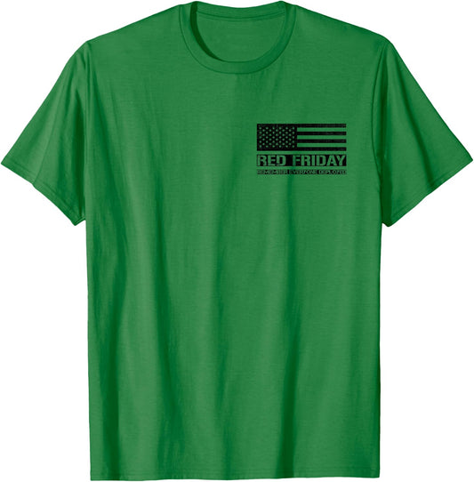 Red Friday Military Soldier Remember Everyone Deployed T-Shirt - T-Shirt | Irish Green