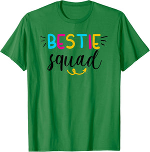 Bestie Squad Best Friends T-Shirt - T-Shirt | Irish Green