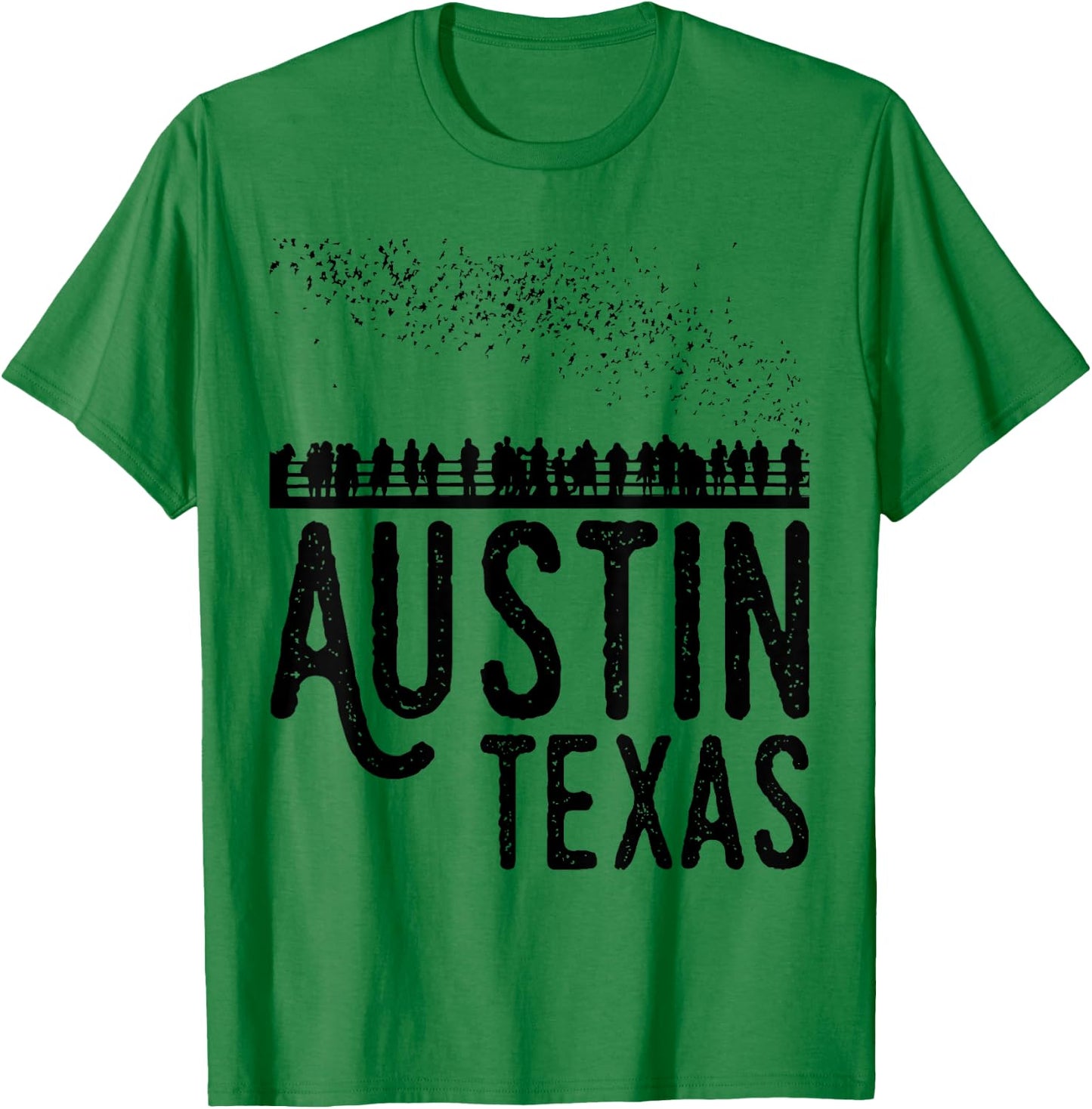 Austin Texas Bats South Congress Shirt T-Shirt - T-Shirt | Irish Green