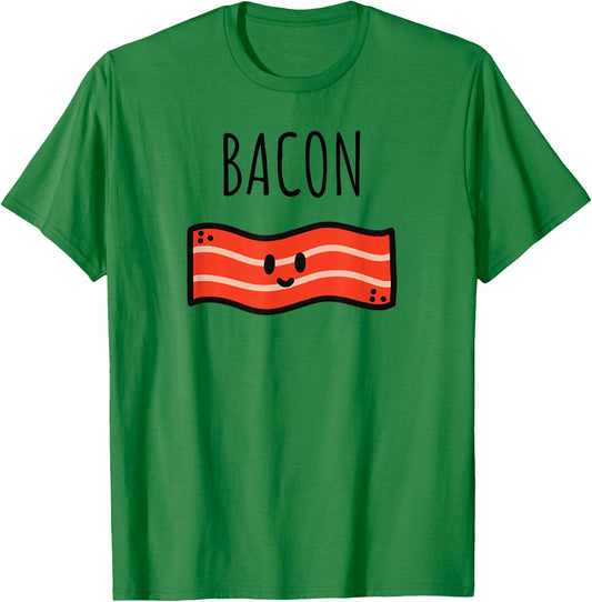 Bacon and Eggs Matching couple costume BFF Halloween funny T-Shirt - T-Shirt | Irish Green