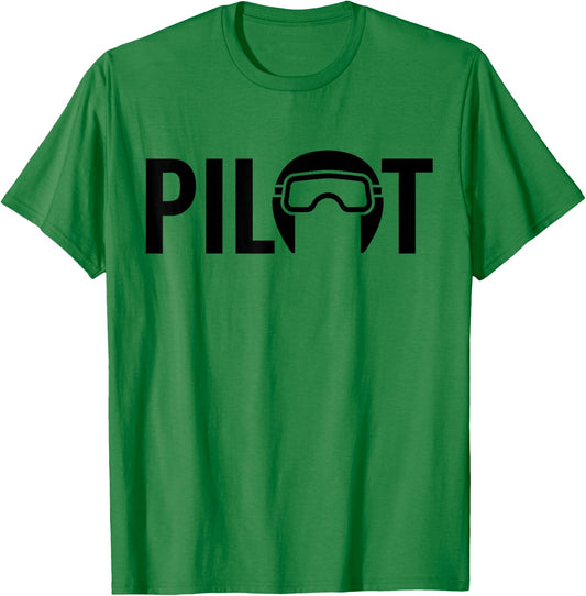 Pilot Airplane Aviator Aviation T-Shirt - T-Shirt | Irish Green