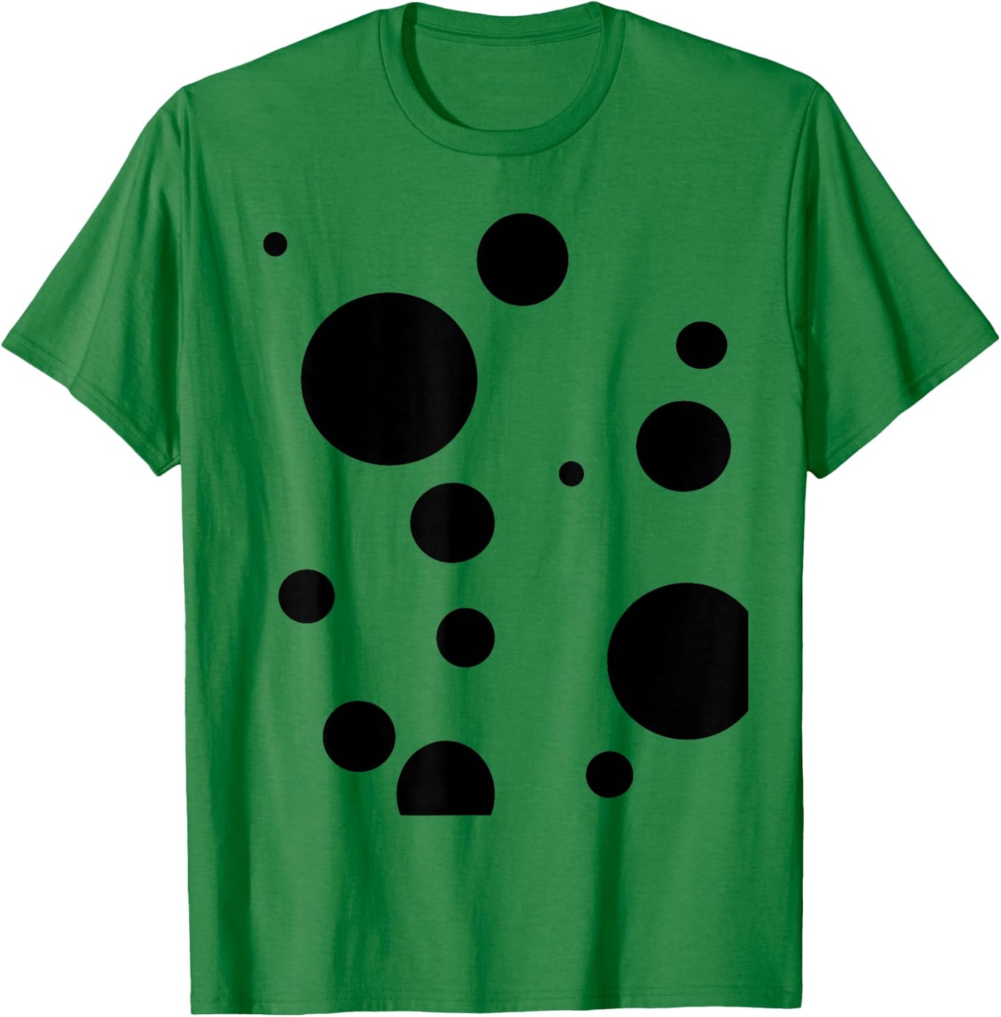 Polka dot Dalmatian Black White Abstract Fun T-Shirt - T-Shirt | Irish Green