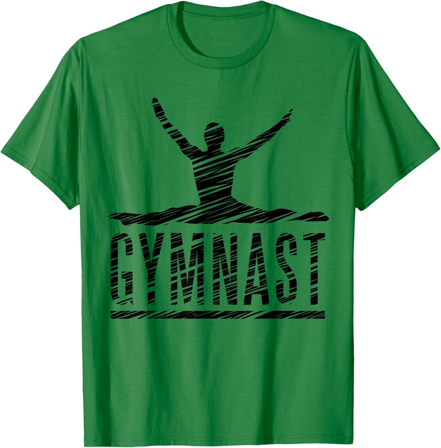 Gymnastics Fan Vintage Motif T-Shirt - T-Shirt | Irish Green