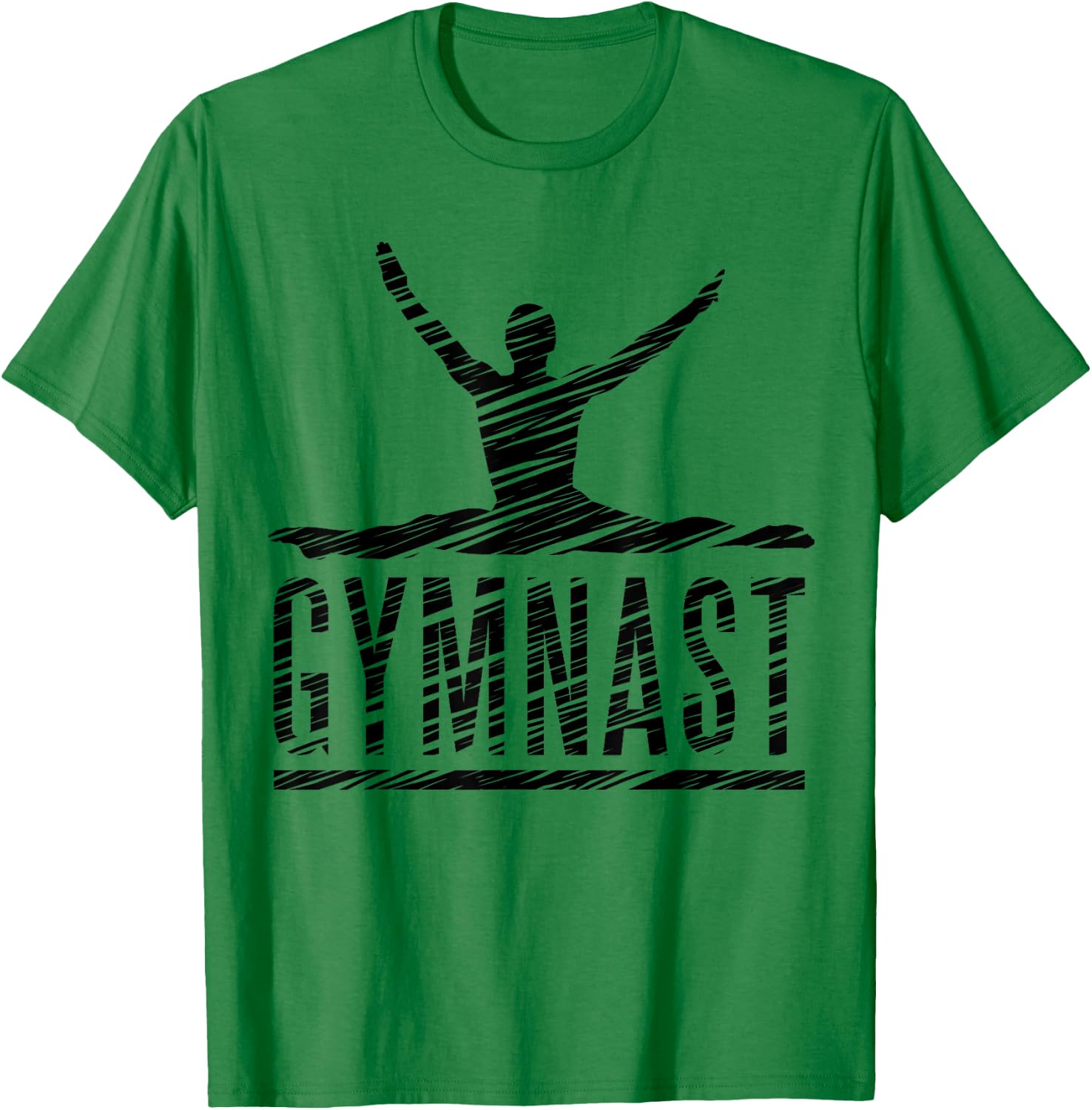 Gymnastics Fan Vintage Motif T-Shirt - T-Shirt | Irish Green