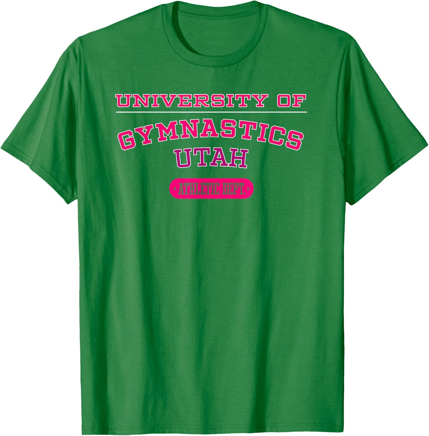 University of Gymnastics UTAH Athletic Dept. T-Shirt - T-Shirt | Irish Green
