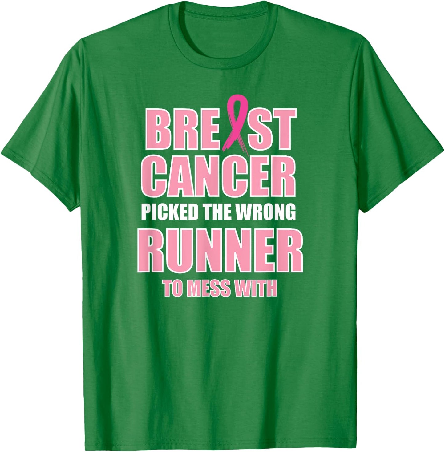 Breast Cancer Awareness Runner & Running T-Shirt - T-Shirt | Irish Green