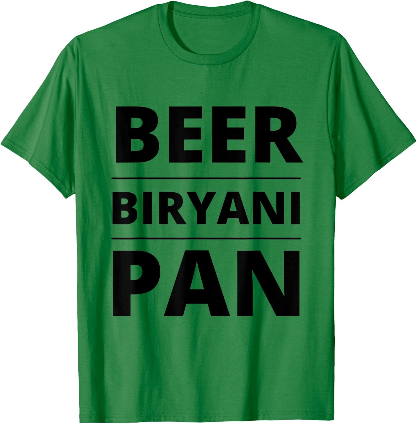 India, Hyderabad Inspired Beer Biryani Pan Fun Food Shirt T-Shirt - T-Shirt | Irish Green