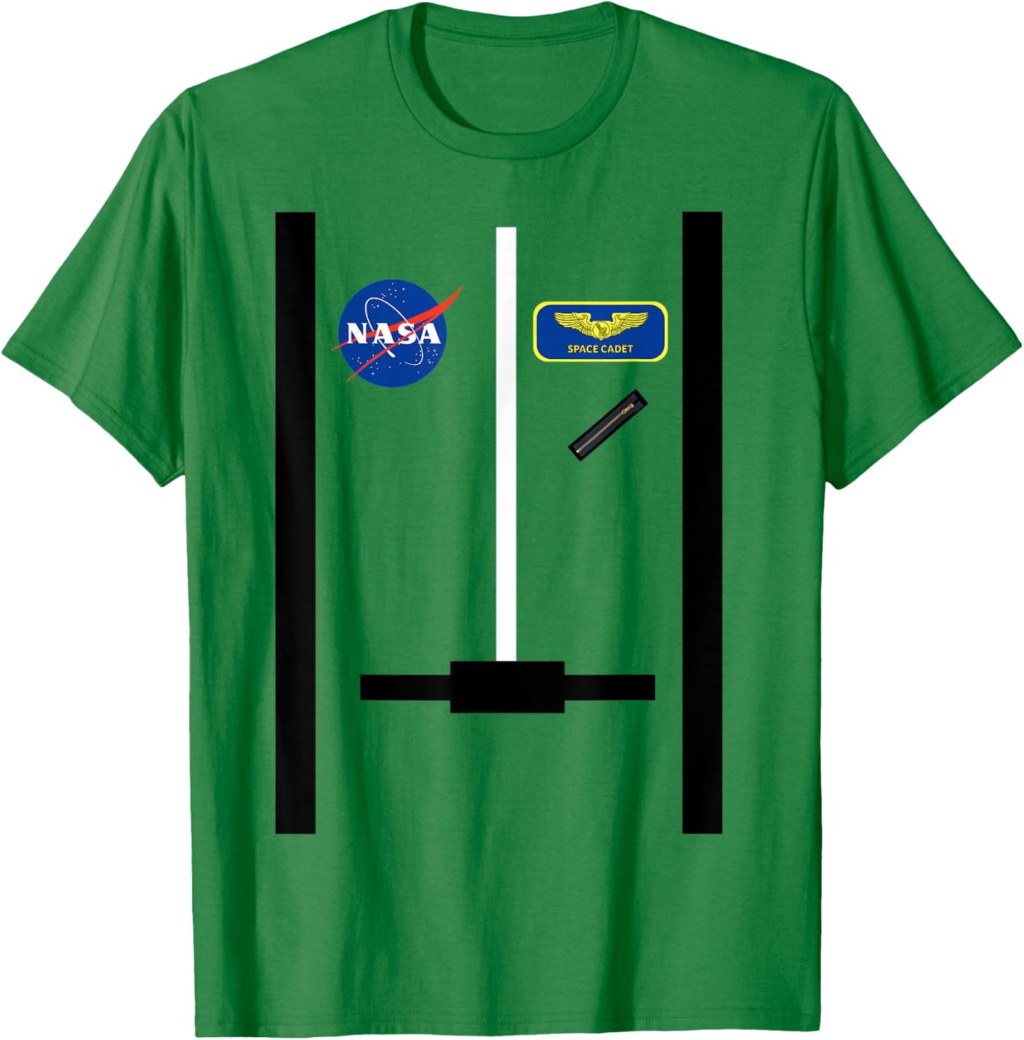 Astronaut NASA Pilot Orange NASA Space Cadet T-Shirt - T-Shirt | Irish Green